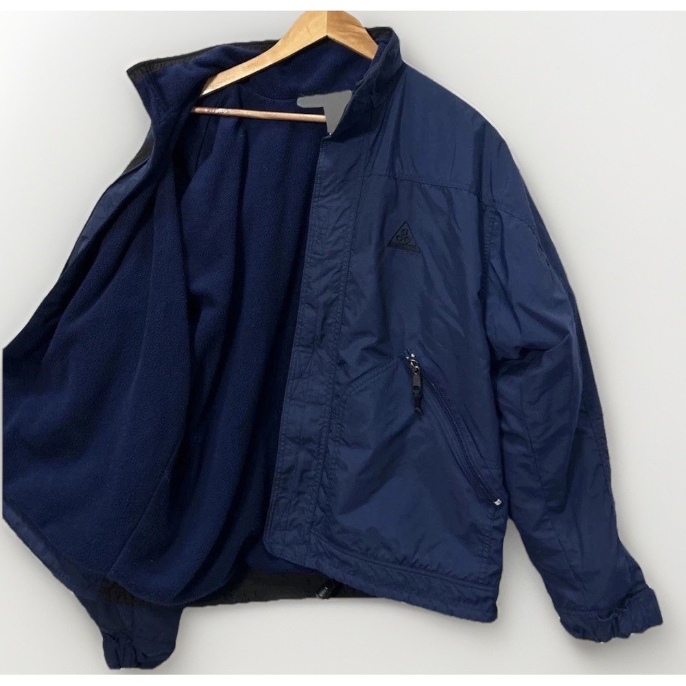Vtg 90s Mens Nike ACG  Insulated Jacket Fleece Lined  Sz Med Clean